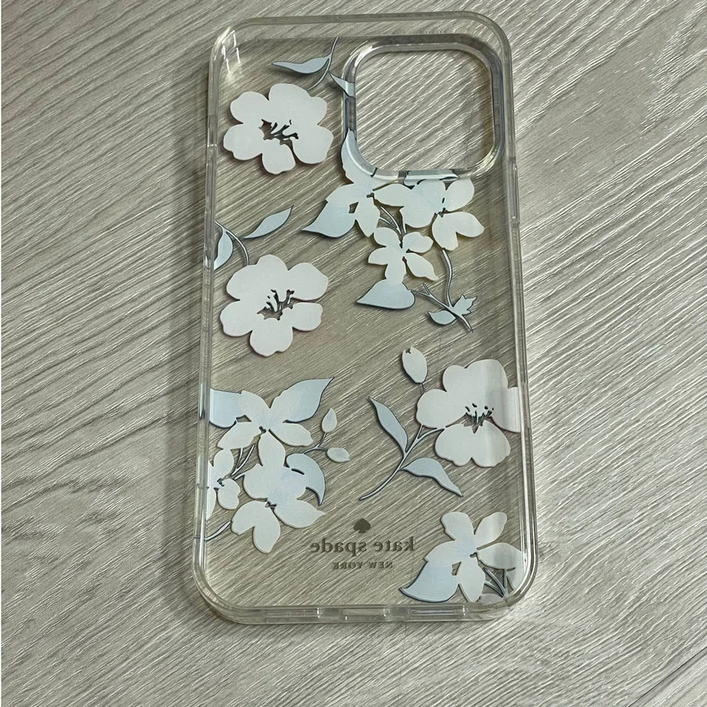 Kate Spade lily blooms stability ring resin iphone 13 pro case